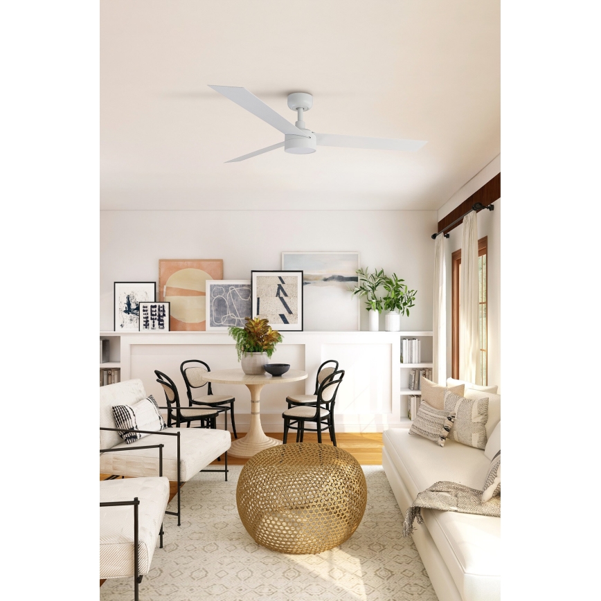 FARO 34290-1TW - LED Prigušivi ventilator CRUISER LED/20W/230V 2700/4000/6500K pr. 132 cm bela + Daljinski upravljač