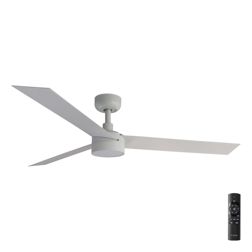 FARO 34290-1TW - LED Prigušivi ventilator CRUISER LED/20W/230V 2700/4000/6500K pr. 132 cm bela + Daljinski upravljač