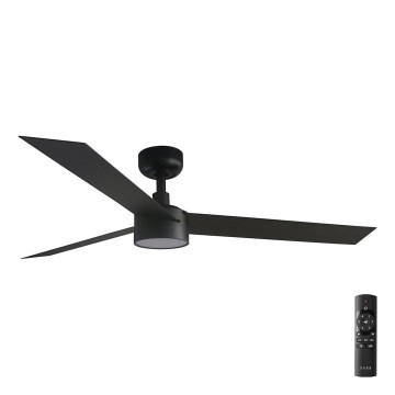 FARO 34291-1TW - LED prigušiva plafonski ventilator CRUISER LED/20W/230V 2700/4000/6500K prečnik 132 cm crna + daljinski upravljač