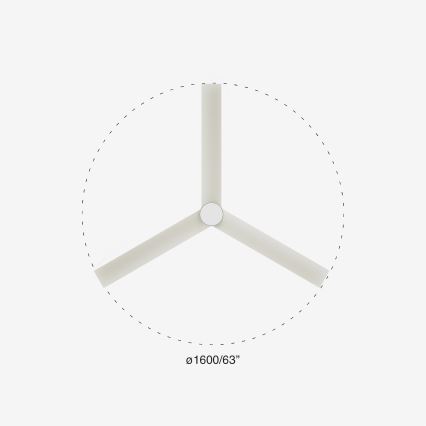 FARO 34292-1TW - LED Prigušivi ventilator CRUISER LED/20W/230V 2700/4000/6500K pr. 160 cm bela + Daljinski upravljač
