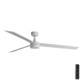FARO 34292-1TW - LED prigušiva ventilator CRUISER LED/20W/230V 2700/4000/6500K prečnik 160 cm bela + daljinski upravljač