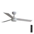 FARO 34295-1TW - LED prigušiva stropni ventilator RUDDER S LED/18W/230V 2700/4000/6500K prečnik 106 cm bela + daljinski upravljač