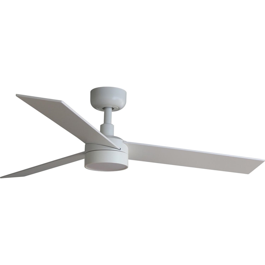 FARO 34295WT-1TW - LED Prigušivi plafonski ventilator RUDDER S LED/18W/230V 2700/4350/6000K bela/bež pr. 106 cm Wi-Fi Tuya + Daljinski upravljač