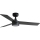 FARO 34296WT-1TW - LED Prigušivi plafonski ventilator RUDDER S LED/18W/230V 2700/4350/6000K crno/braon pr. 106 cm Wi-Fi Tuya + Daljinski upravljač
