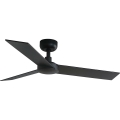 FARO 34296WT - Plafonski ventilator RUDDER S crno/braon pr. 106 cm Wi-Fi Tuya + Daljinski upravljač