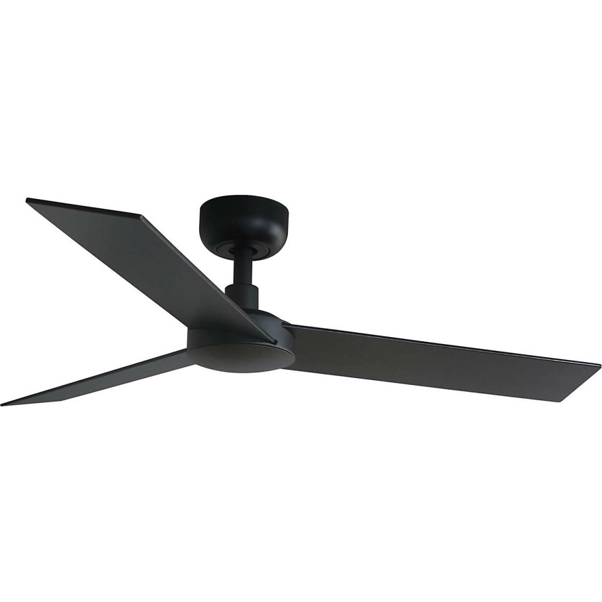 FARO 34296WT - Plafonski ventilator RUDDER S crno/braon pr. 106 cm Wi-Fi Tuya + Daljinski upravljač