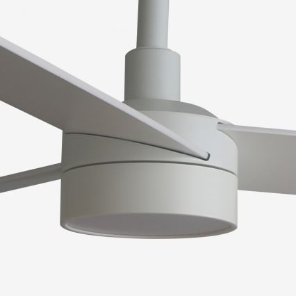 FARO 34297WT-1TW - LED Prigušivi plafonski ventilator RUDDER L LED/18W/230V 2700/4350/6000K bela pr. 132 cm Wi-Fi Tuya + Daljinski upravljač