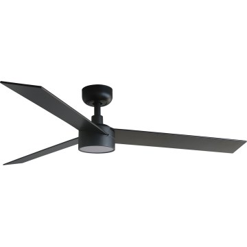 FARO 34298WT-1TW - LED prigušiva plafonski ventilator RUDDER L LED/18W/230V 2700/4350/6000K crna prečnik 132 cm Wi-Fi Tuya + daljinski upravljač