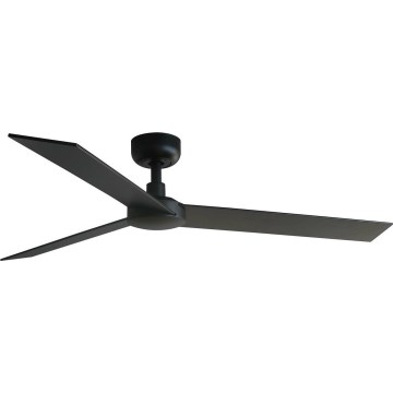 FARO 34298WT - Plafonski ventilator RUDDER L crno/venge pr. 132 cm Wi-Fi Tuya + Daljinski upravljač