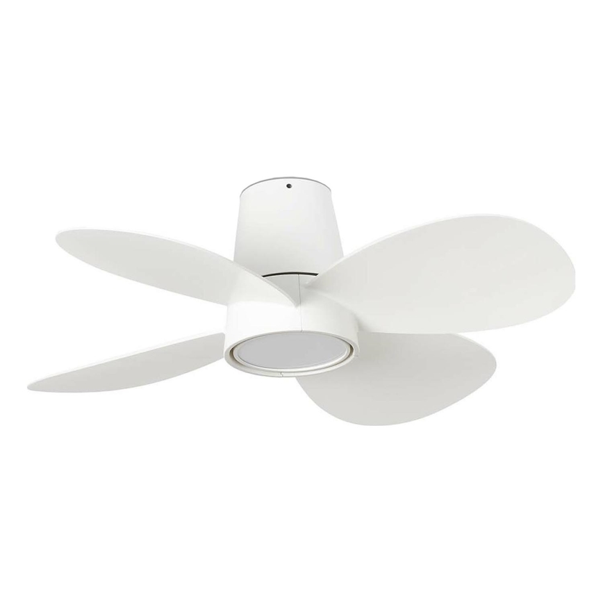 FARO 34315 - LED Prigušivi plafonski ventilator KLOVER S LED/20W/230V 2700/4000/6500K bela pr. 80 cm + Daljinski upravljač