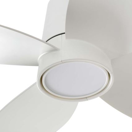 FARO 34315WT - LED Prigušivi plafonski ventilator KLOVER TUB S LED/20W/230V 2700/4000/6500K bela pr. 80 cm Wi-Fi Tuya + Daljinski upravljač