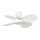FARO 34315WT - LED Prigušivi plafonski ventilator KLOVER TUB S LED/20W/230V 2700/4000/6500K bela pr. 80 cm Wi-Fi Tuya + Daljinski upravljač
