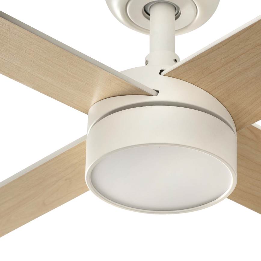 FARO 34355-1TW - LED Prigušivi plafonski ventilator RUDDER L LED/20W/230V bela/bež pr. 132 cm + Daljinski upravljač