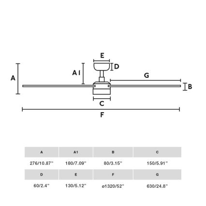 FARO 34355-1TW - LED prigušiva plafonski ventilator RUDDER L LED/20W/230V bela/bež prečnik 132 cm + daljinski upravljač
