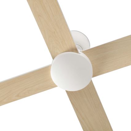 FARO 34355 - Plafonski ventilator RUDDER L bež/bela pr. 132 cm + Daljinski upravljač