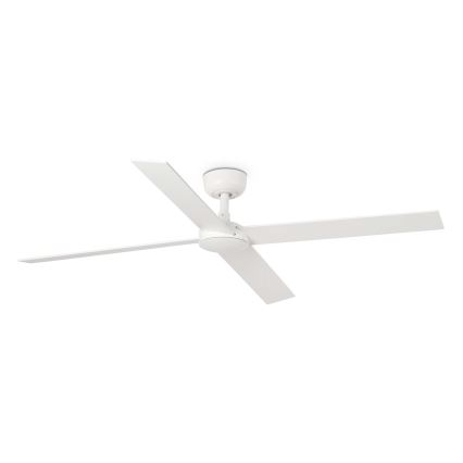 FARO 34355WT - Plafonski ventilator RUDDER L bela/bež pr. 132 cm Wi-Fi Tuya + Daljinski upravljač