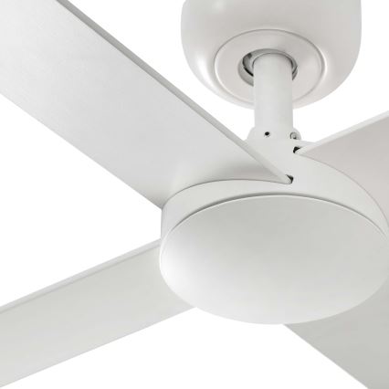 FARO 34355WT - Plafonski ventilator RUDDER L, bela/bež, prečnika 132 cm, Wi‑Fi Tuya + daljinski upravljač