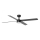 FARO 34356-1TW - LED Prigušivi plafonski ventilator RUDDER L LED/20W/230V crno/braon pr. 132 cm + Daljinski upravljač
