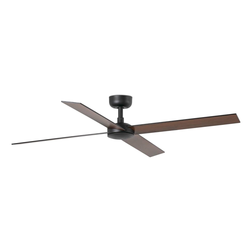 FARO 34356 - Plafonski ventilator RUDDER L braon/crno pr. 132 cm + Daljinski upravljač