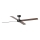 FARO 34356 - Plafonski ventilator RUDDER L braon/crno pr. 132 cm + Daljinski upravljač