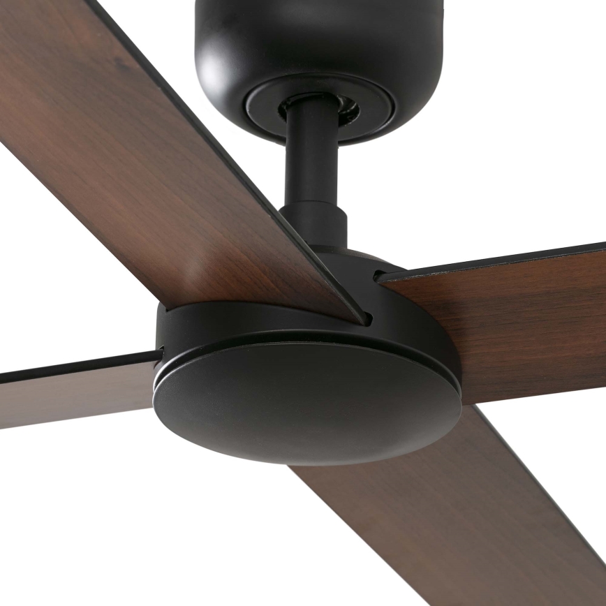 FARO 34356 - Plafonski ventilator RUDDER L braon/crno pr. 132 cm + Daljinski upravljač