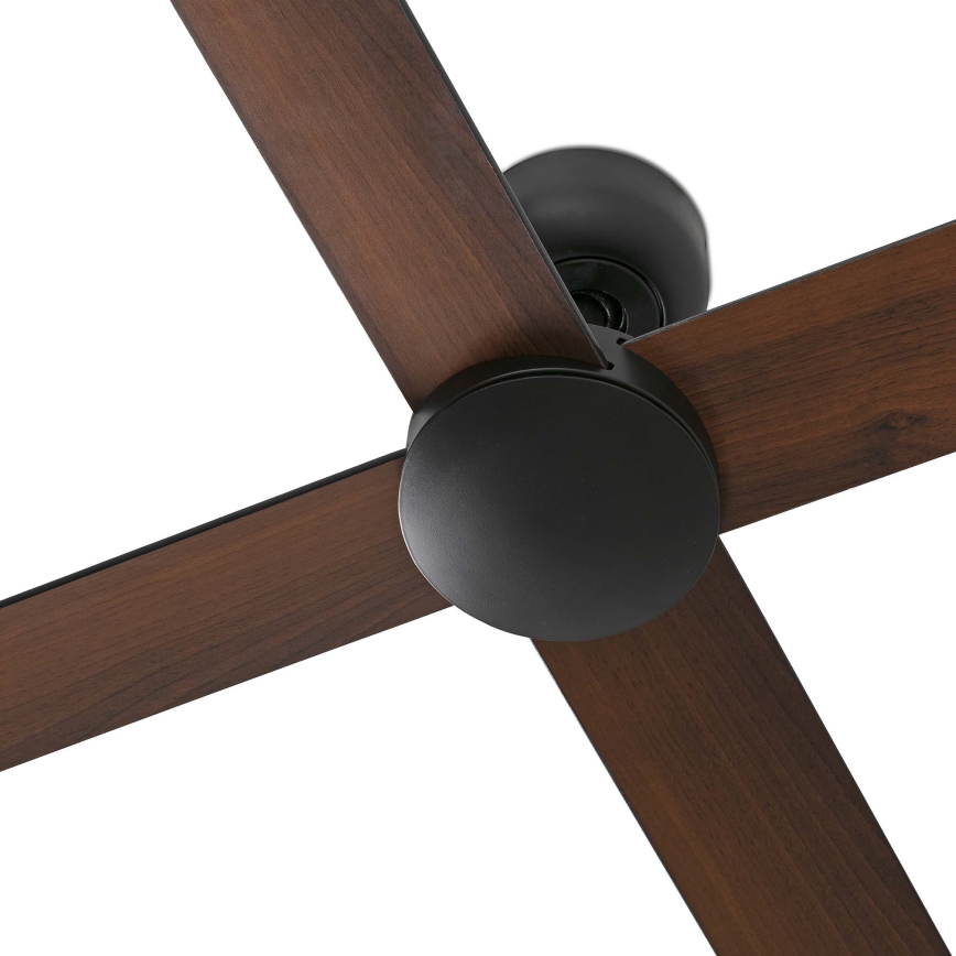 FARO 34356 - Plafonski ventilator RUDDER L braon/crno pr. 132 cm + Daljinski upravljač