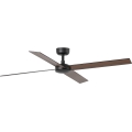 FARO 34356WT - Plafonski ventilator RUDDER L braon/crno pr. 132 cm Wi-Fi Tuya + Daljinski upravljač