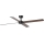FARO 34356WT - Plafonski ventilator RUDDER L braon/crno pr. 132 cm Wi-Fi Tuya + Daljinski upravljač