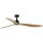FARO 34360WT - Plafonski ventilator OUTWOOD L braon/crno pr. 150 cm Wi-Fi Tuya IP44 + Daljinski upravljač