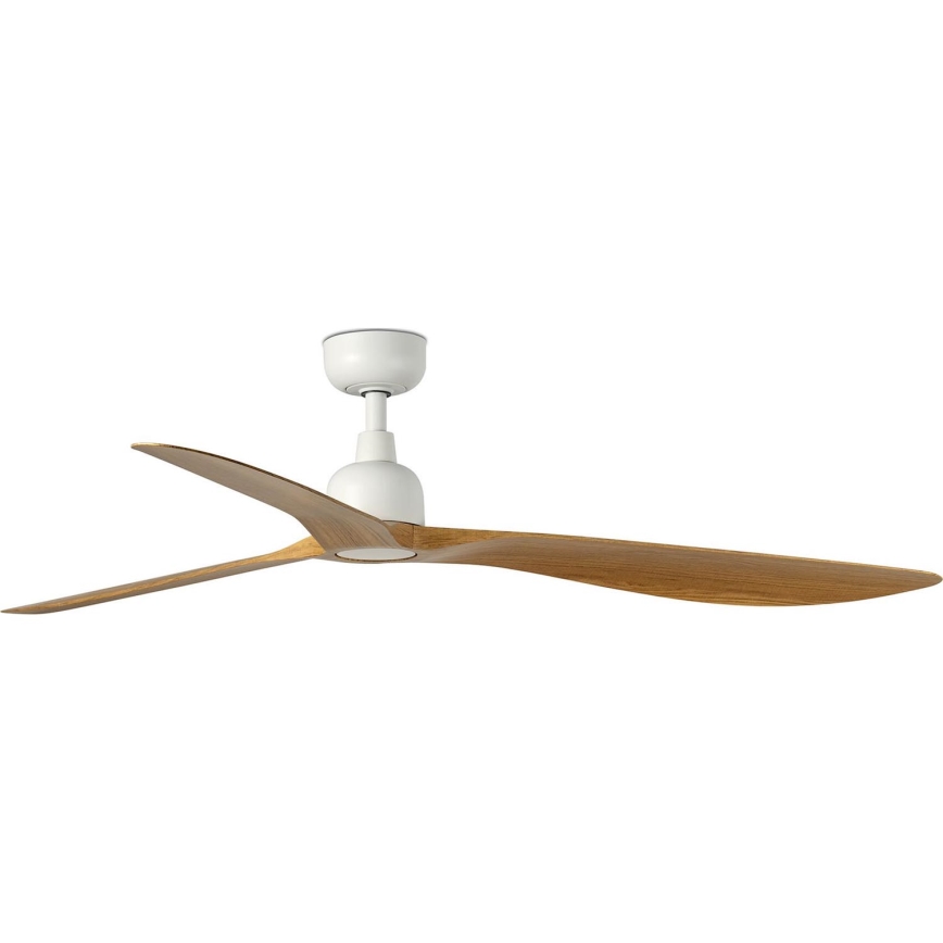 FARO 34361 - Plafonski ventilator OUTWOOD L braon/bela pr. 150 cm IP44 + Daljinski upravljač