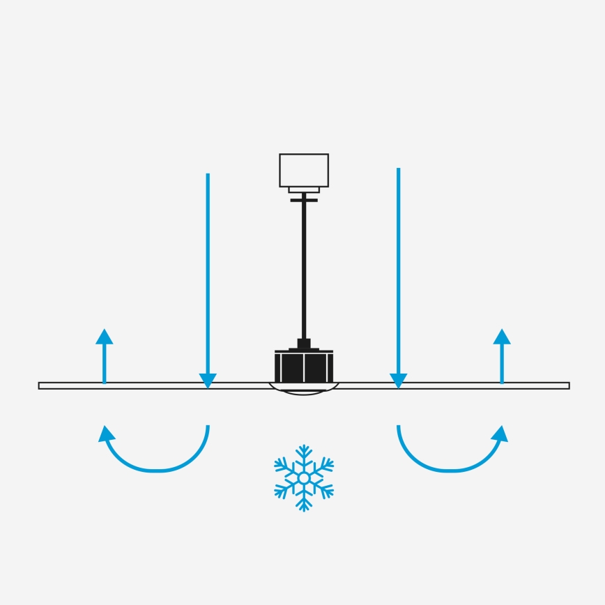 FARO 34361WT-11L - Plafonski ventilator OUTWOOD L 1xE27/15W/230V braon/bela pr. 150 cm Wi-Fi Tuya IP44 + Daljinski upravljač