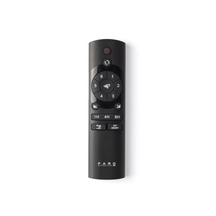 FARO 34361WT-11L - Plafonski ventilator OUTWOOD L 1xE27/15W/230V braon/bela pr. 150 cm Wi-Fi Tuya IP44 + Daljinski upravljač