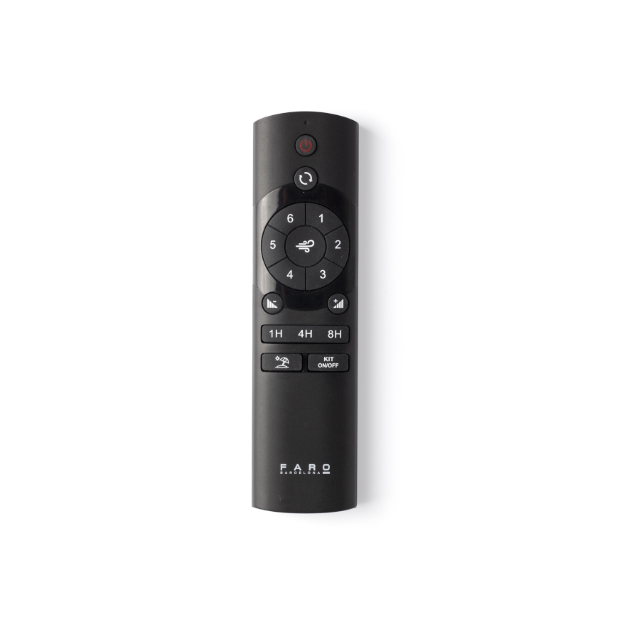 FARO 34361WT-11L - Plafonski ventilator OUTWOOD L 1xE27/15W/230V braon/bela pr. 150 cm Wi-Fi Tuya IP44 + Daljinski upravljač