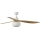 FARO 34361WT-11L - Plafonski ventilator OUTWOOD L 1xE27/15W/230V braon/bela pr. 150 cm Wi-Fi Tuya IP44 + Daljinski upravljač