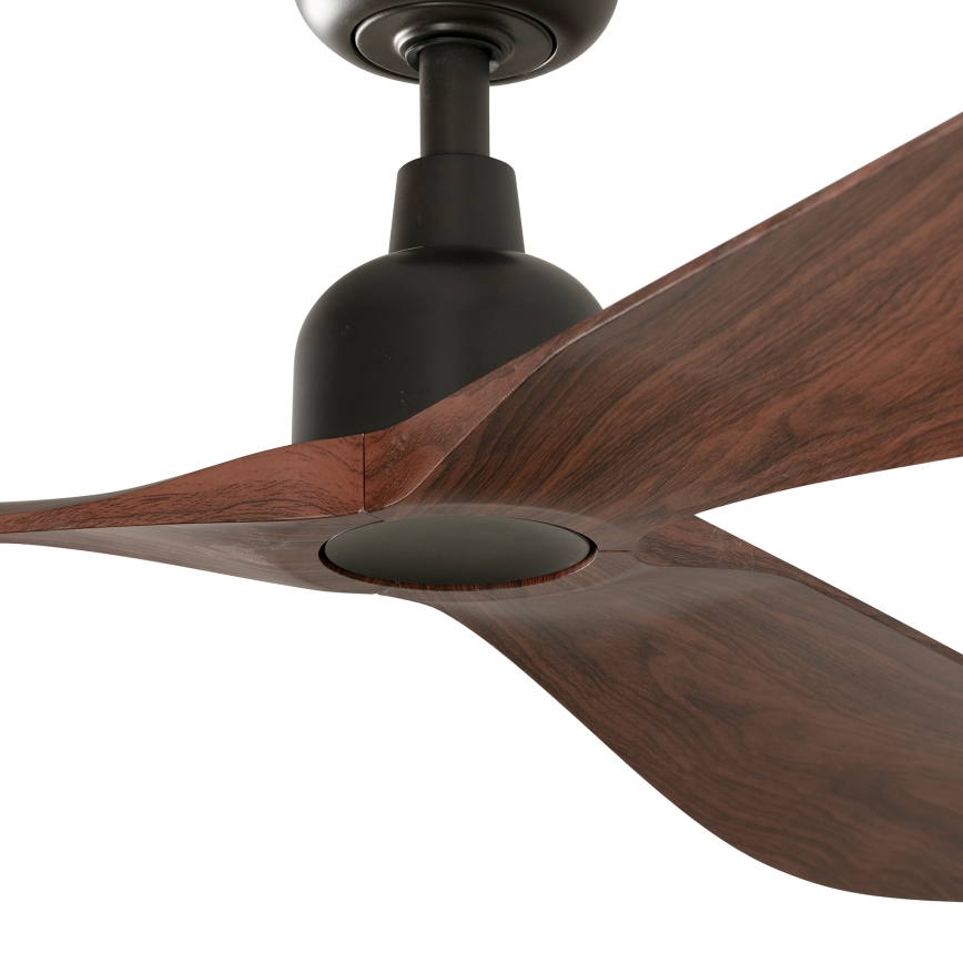 FARO 34362 - Plafonski ventilator OUTWOOD L braon/crno pr. 150 cm IP44 + Daljinski upravljač