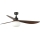 FARO 34362WT-11L - Plafonski ventilator OUTWOOD L 1xE27/15W/230V braon/crno pr. 150 cm Wi-Fi Tuya IP44 + Daljinski upravljač