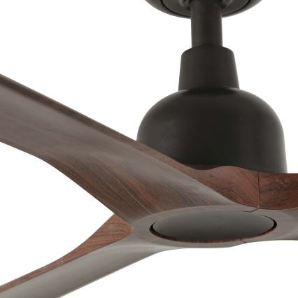 FARO 34362WT - Plafonski ventilator OUTWOOD L braon/crno pr. 150 cm Wi-Fi Tuya IP44 + Daljinski upravljač