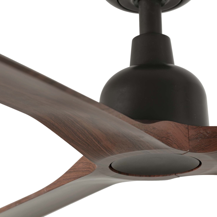 FARO 34362WT - Plafonski ventilator OUTWOOD L braon/crno pr. 150 cm Wi-Fi Tuya IP44 + Daljinski upravljač