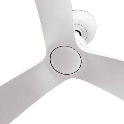 FARO 34363 - Plafonski ventilator OUTWOOD L bela pr. 150 cm IP44 + Daljinski upravljač