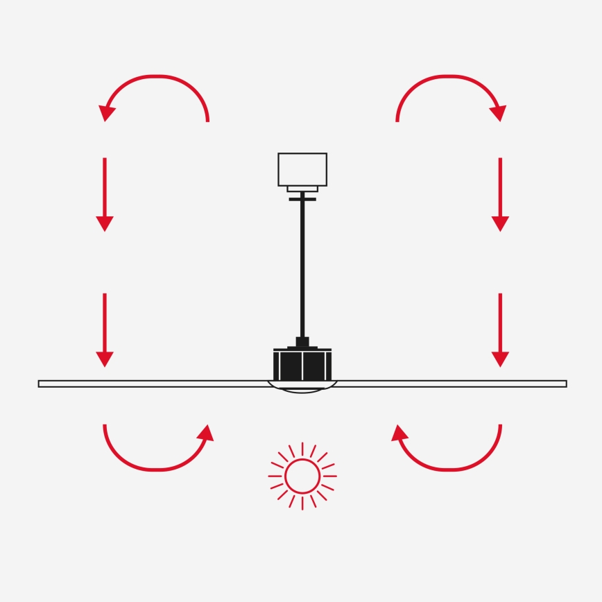 FARO 34363WT-11L - Plafonski ventilator OUTWOOD L 1xE27/15W/230V bela pr. 150 cm Wi-Fi Tuya IP44 + Daljinski upravljač