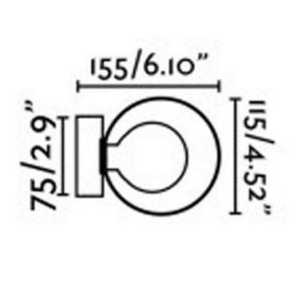 FARO 40086 - Zidna lampa za kupatilo PERLA 1xG9/6W/230V IP44