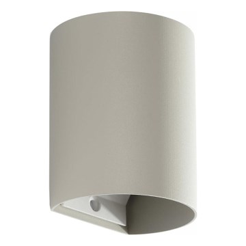FARO 40524 - Zidna lampa SOLE 1xGU10/8W/230V sivo okrugli