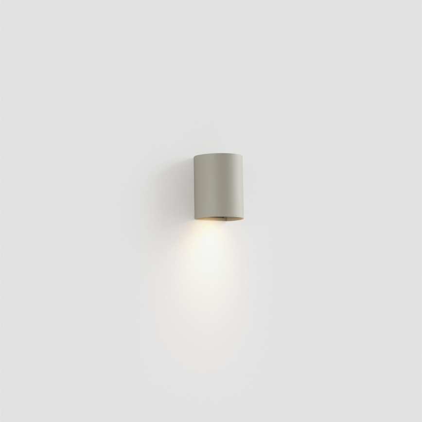 FARO 40524 - Zidno svetlo SOLE 1xGU10/8W/230V, sivo, okruglog oblika