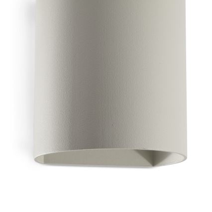 FARO 40524 - Zidno svetlo SOLE 1xGU10/8W/230V, sivo, okruglog oblika