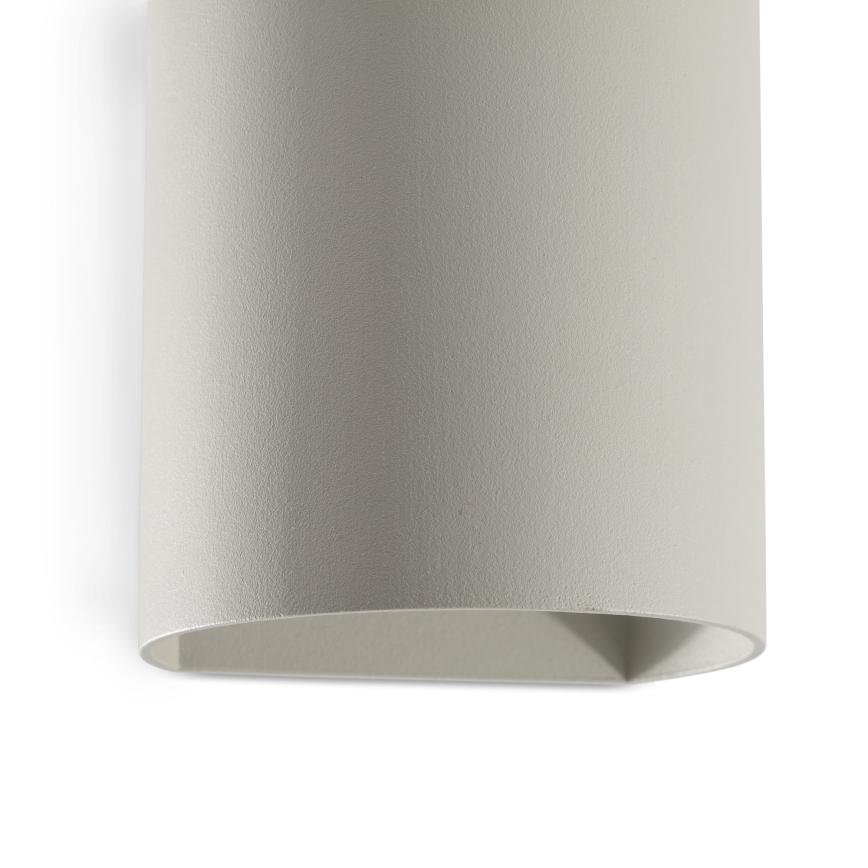 FARO 40524 - Zidno svetlo SOLE 1xGU10/8W/230V, sivo, okruglog oblika