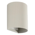 FARO 40528 - Zidna lampa SOLE 1xGU10/8W/230V sivo izbrazdana okrugli
