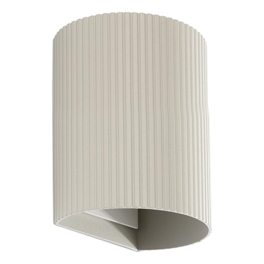FARO 40528 - Zidna lampa SOLE 1xGU10/8W/230V sivo izbrazdana okrugli