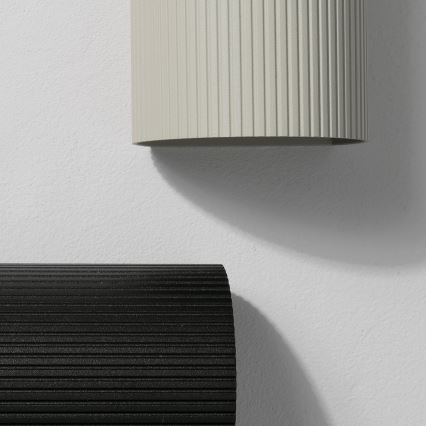 FARO 40528 - Zidna lampa SOLE 1xGU10/8W/230V sivo izbrazdana okrugli