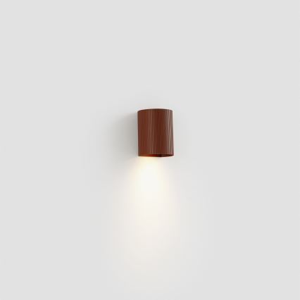 FARO 40529 - Zidna lampa SOLE 1xGU10/8W/230V cigla izbrazdana okrugli