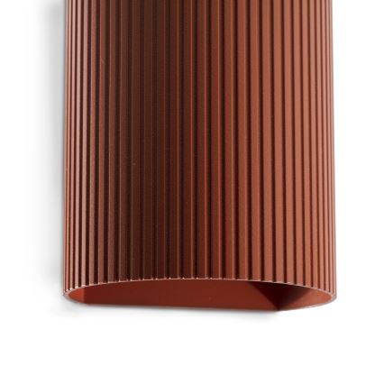 FARO 40529 - Zidna lampa SOLE 1xGU10/8W/230V cigla izbrazdana okrugli